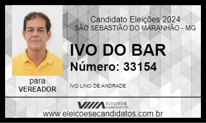 Candidato IVO DO BAR 2024 - SÃO SEBASTIÃO DO MARANHÃO - Eleições