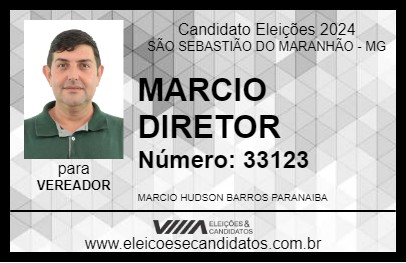 Candidato MARCIO DIRETOR 2024 - SÃO SEBASTIÃO DO MARANHÃO - Eleições