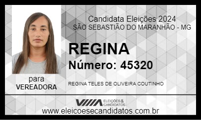 Candidato REGINA 2024 - SÃO SEBASTIÃO DO MARANHÃO - Eleições