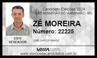 Candidato ZÉ MOREIRA 2024 - SÃO SEBASTIÃO DO MARANHÃO - Eleições