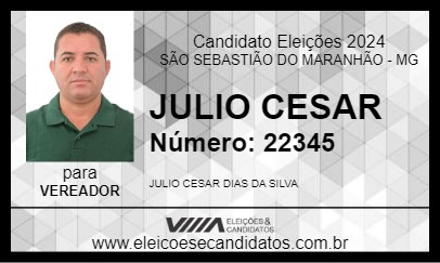 Candidato JULIO CESAR 2024 - SÃO SEBASTIÃO DO MARANHÃO - Eleições