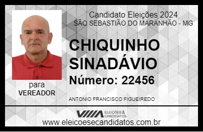 Candidato CHIQUINHO SINADÁVIO 2024 - SÃO SEBASTIÃO DO MARANHÃO - Eleições