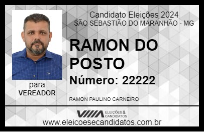 Candidato RAMON DO POSTO 2024 - SÃO SEBASTIÃO DO MARANHÃO - Eleições