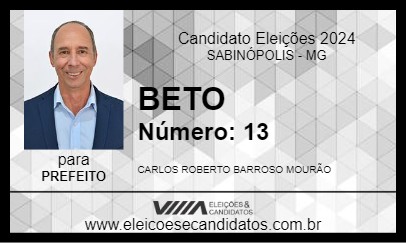 Candidato BETO 2024 - SABINÓPOLIS - Eleições