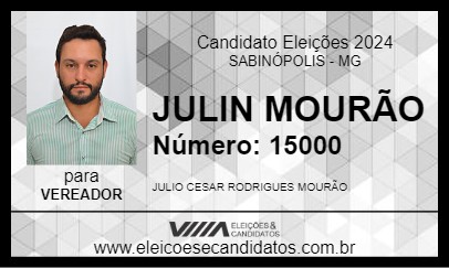 Candidato JULIN MOURÃO 2024 - SABINÓPOLIS - Eleições