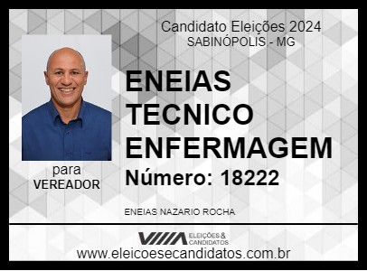 Candidato ENEIAS TECNICO ENFERMAGEM 2024 - SABINÓPOLIS - Eleições