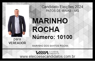 Candidato MARINHO ROCHA 2024 - PATOS DE MINAS - Eleições