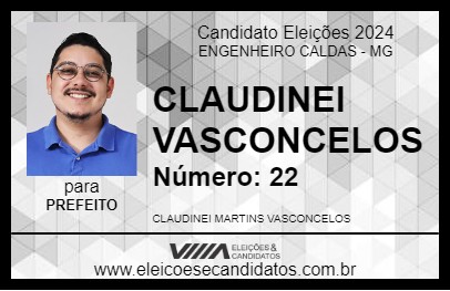 Candidato CLAUDINEI 2024 - ENGENHEIRO CALDAS - Eleições