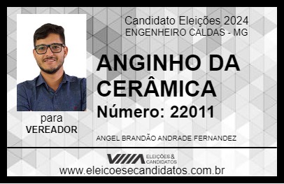 Candidato ANGINHO DA CERÂMICA 2024 - ENGENHEIRO CALDAS - Eleições