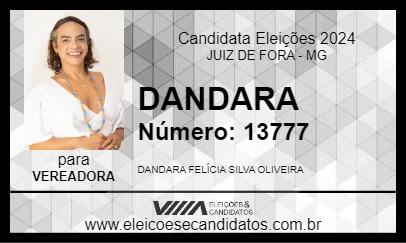 Candidato DANDARA 2024 - JUIZ DE FORA - Eleições