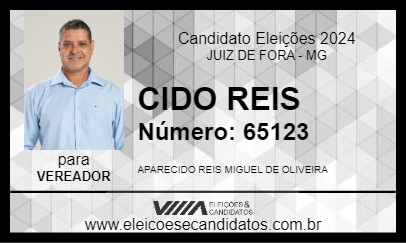 Candidato CIDO REIS 2024 - JUIZ DE FORA - Eleições