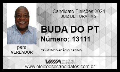 Candidato BUDA DO PT 2024 - JUIZ DE FORA - Eleições