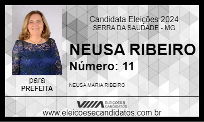 Candidato NEUSA RIBEIRO 2024 - SERRA DA SAUDADE - Eleições