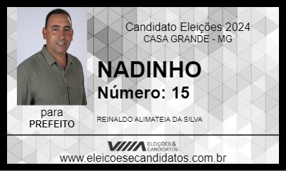 Candidato NADINHO 2024 - CASA GRANDE - Eleições