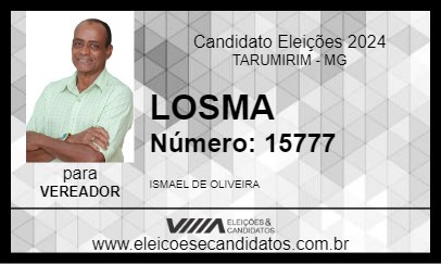 Candidato LOSMA 2024 - TARUMIRIM - Eleições