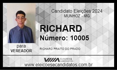 Candidato RICHARD 2024 - MUNHOZ - Eleições