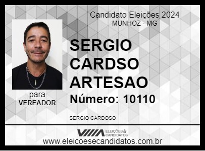 Candidato SERGIO CARDSO ARTESAO 2024 - MUNHOZ - Eleições