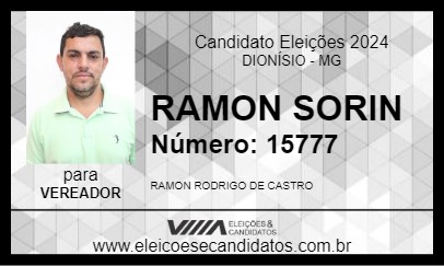 Candidato RAMON SORIN 2024 - DIONÍSIO - Eleições