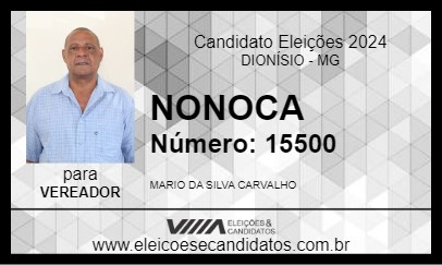 Candidato NONOCA 2024 - DIONÍSIO - Eleições