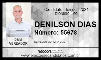 Candidato DENILSON DIAS 2024 - DIONÍSIO - Eleições