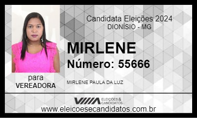 Candidato MIRLENE 2024 - DIONÍSIO - Eleições