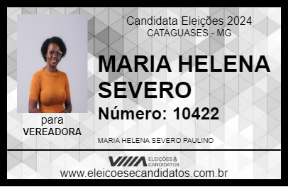 Candidato MARIA HELENA SEVERO 2024 - CATAGUASES - Eleições