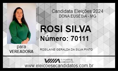 Candidato ROSI SILVA 2024 - DONA EUSÉBIA - Eleições