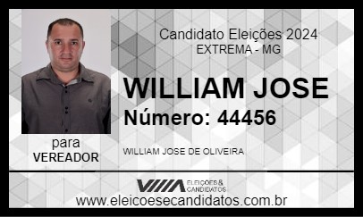 Candidato WILLIAM JOSE 2024 - EXTREMA - Eleições