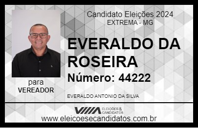 Candidato EVERALDO DA ROSEIRA 2024 - EXTREMA - Eleições