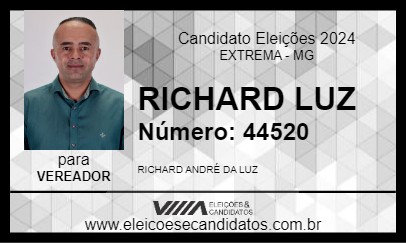 Candidato RICHARD LUZ 2024 - EXTREMA - Eleições