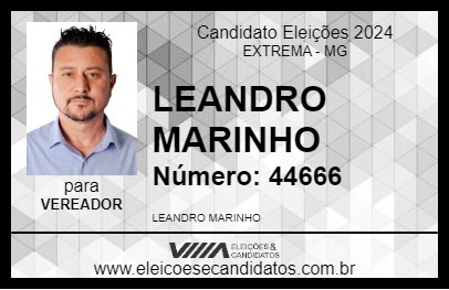 Candidato LEANDRO MARINHO 2024 - EXTREMA - Eleições