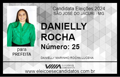 Candidato DANIELLY ROCHA 2024 - SÃO JOSÉ DO JACURI - Eleições