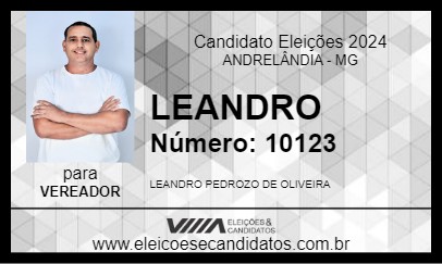 Candidato LEANDRO 2024 - ANDRELÂNDIA - Eleições