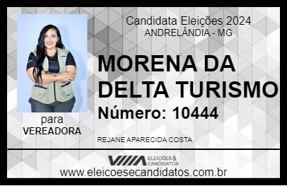 Candidato MORENA DA DELTA TURISMO 2024 - ANDRELÂNDIA - Eleições