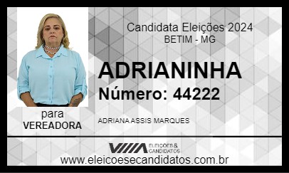 Candidato ADRIANINHA 2024 - BETIM - Eleições