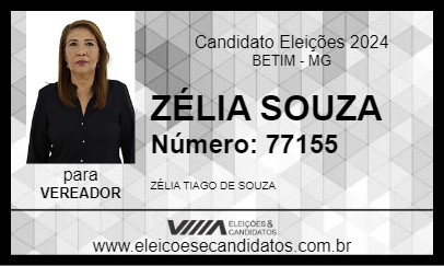 Candidato ZÉLIA SOUZA 2024 - BETIM - Eleições