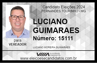 Candidato LUCIANO GUIMARAES 2024 - FERNANDES TOURINHO - Eleições