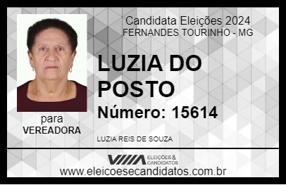 Candidato LUZIA DO POSTO 2024 - FERNANDES TOURINHO - Eleições