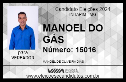 Candidato MANOEL DO GÁS 2024 - INHAPIM - Eleições