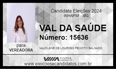 Candidato VAL DA SAÚDE 2024 - INHAPIM - Eleições