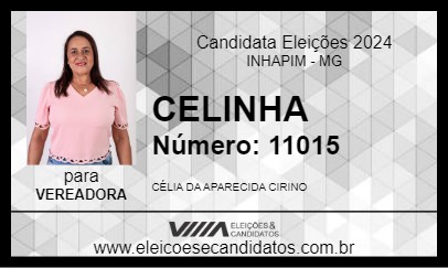 Candidato CELINHA 2024 - INHAPIM - Eleições