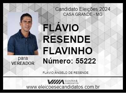 Candidato FLÁVIO RESENDE 2024 - CASA GRANDE - Eleições