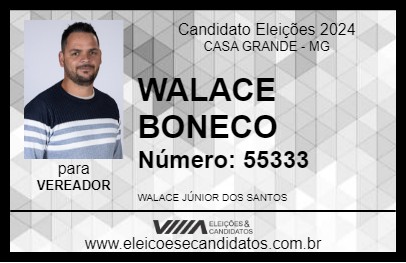 Candidato WALACE BONECO 2024 - CASA GRANDE - Eleições