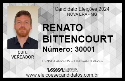 Candidato RENATO BITTENCOURT 2024 - NOVA ERA - Eleições