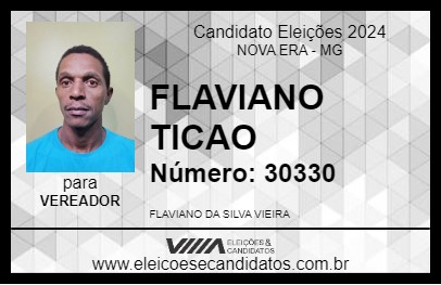 Candidato FLAVIANO TICAO 2024 - NOVA ERA - Eleições