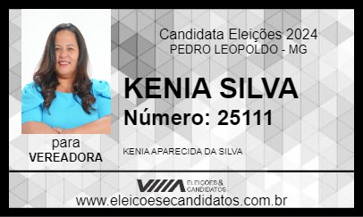 Candidato KENIA SILVA 2024 - PEDRO LEOPOLDO - Eleições