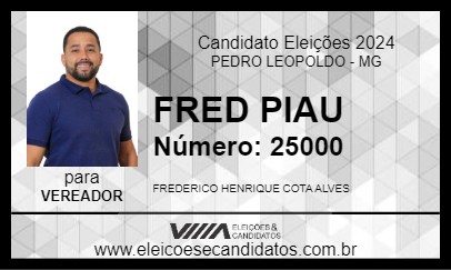 Candidato FRED PIAU 2024 - PEDRO LEOPOLDO - Eleições