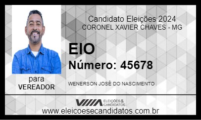 Candidato EIO 2024 - CORONEL XAVIER CHAVES - Eleições