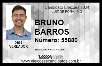 Candidato BRUNO BARROS 2024 - JUIZ DE FORA - Eleições