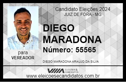 Candidato DIEGO MARADONA 2024 - JUIZ DE FORA - Eleições